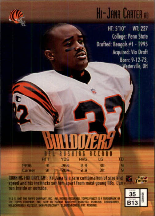 1997 Finest Football "Main Set" Cards #1 to #294 Promo Rookies and Veterans - Picture 67 of 350