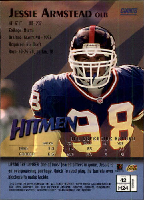1997 Finest Football "Main Set" Cards #1 to #294 Promo Rookies and Veterans - Picture 81 of 350