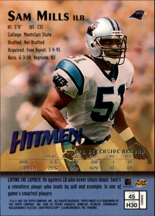 1997 Finest Football "Main Set" Cards #1 to #294 Promo Rookies and Veterans - Picture 87 of 350