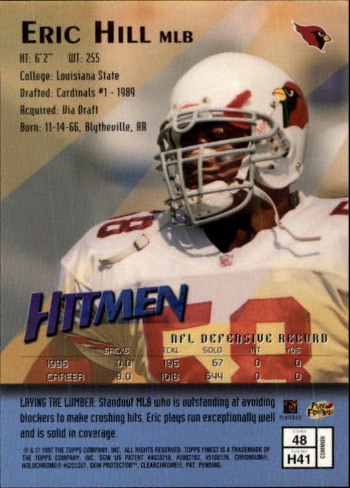 1997 Finest Football "Main Set" Cards #1 to #294 Promo Rookies and Veterans - Picture 89 of 350