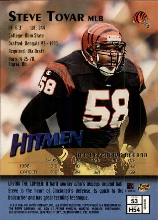 1997 Finest Football "Main Set" Cards #1 to #294 Promo Rookies and Veterans - Picture 99 of 350