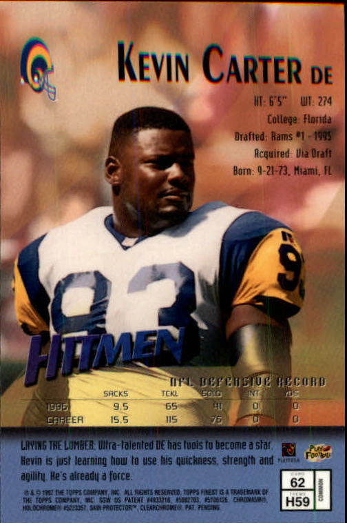 1997 Finest Football "Main Set" Cards #1 to #294 Promo Rookies and Veterans - Picture 115 of 350