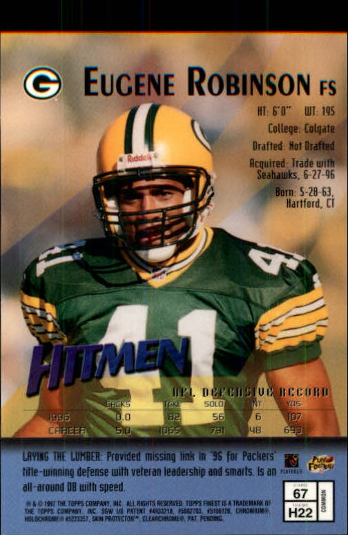 1997 Finest Football "Main Set" Cards #1 to #294 Promo Rookies and Veterans - Picture 125 of 350