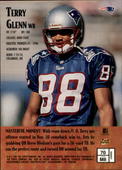 1997 Finest Football "Main Set" Cards #1 to #294 Promo Rookies and Veterans - Picture 131 of 350