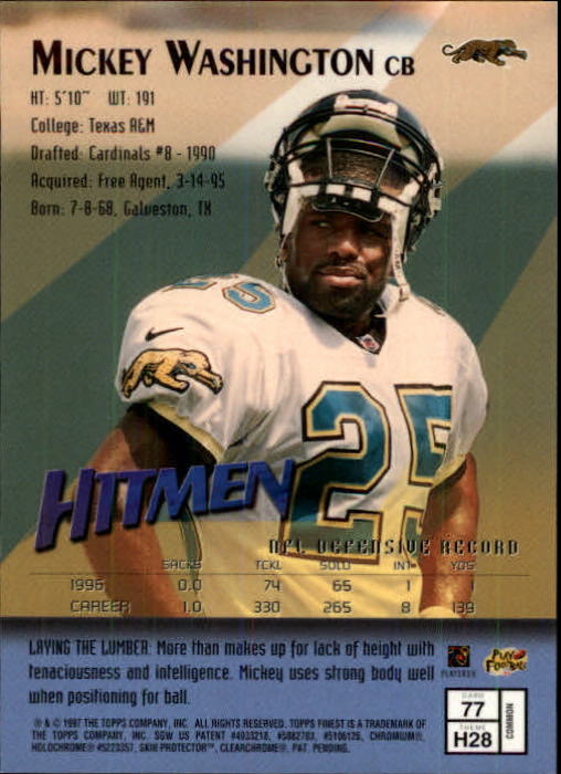 1997 Finest Football "Main Set" Cards #1 to #294 Promo Rookies and Veterans - Picture 145 of 350