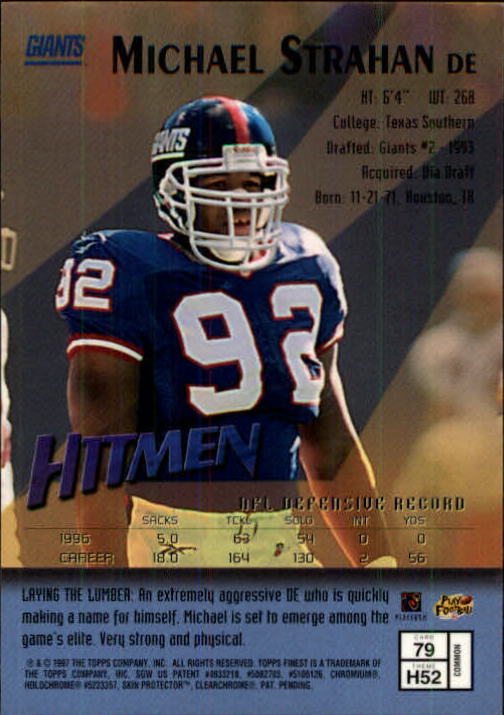 1997 Finest Football "Main Set" Cards #1 to #294 Promo Rookies and Veterans - Picture 149 of 350