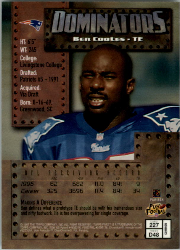 1997 Finest Football "Main Set" Cards #1 to #294 Promo Rookies and Veterans - Picture 276 of 350