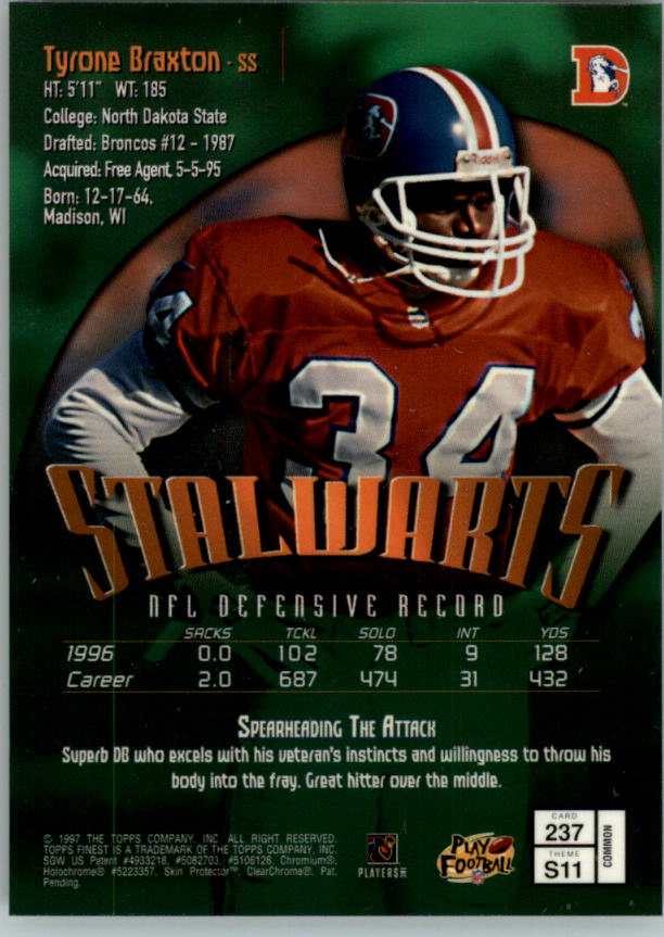 1997 Finest Football "Main Set" Cards #1 to #294 Promo Rookies and Veterans - Picture 290 of 350