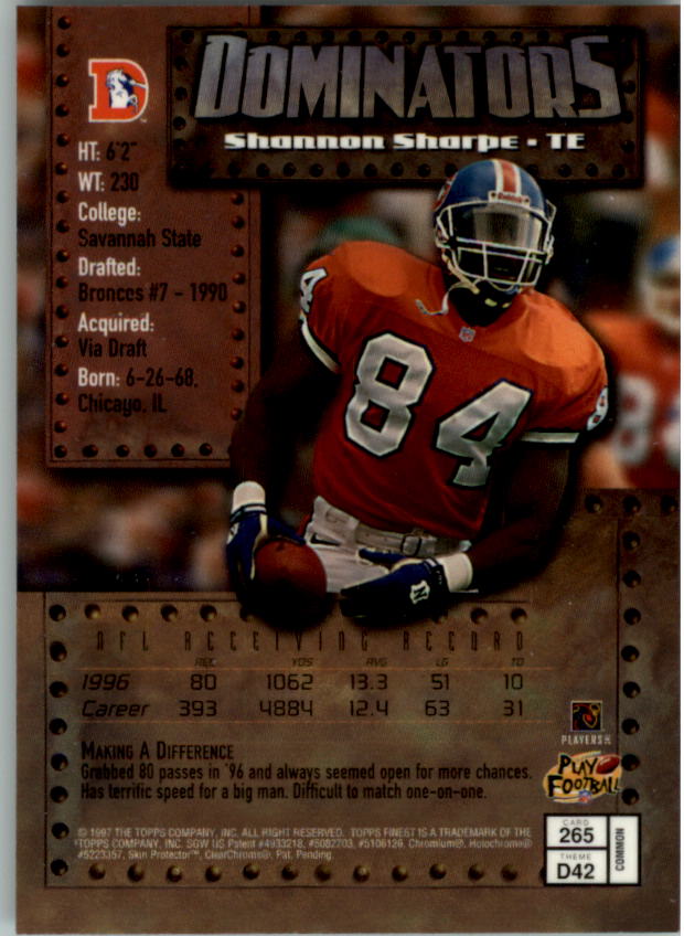 1997 Finest Football "Main Set" Cards #1 to #294 Promo Rookies and Veterans - Picture 328 of 350