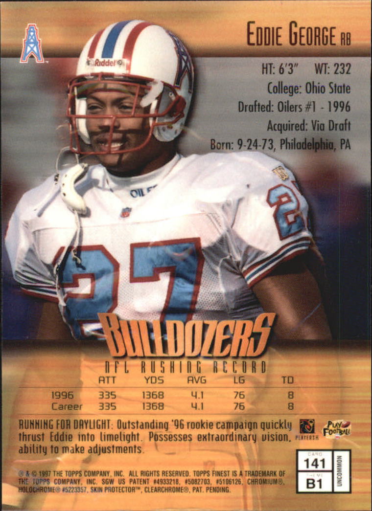 1997 Finest Football "Embossed and Refractors" Parallel Cards - Picture 9 of 51