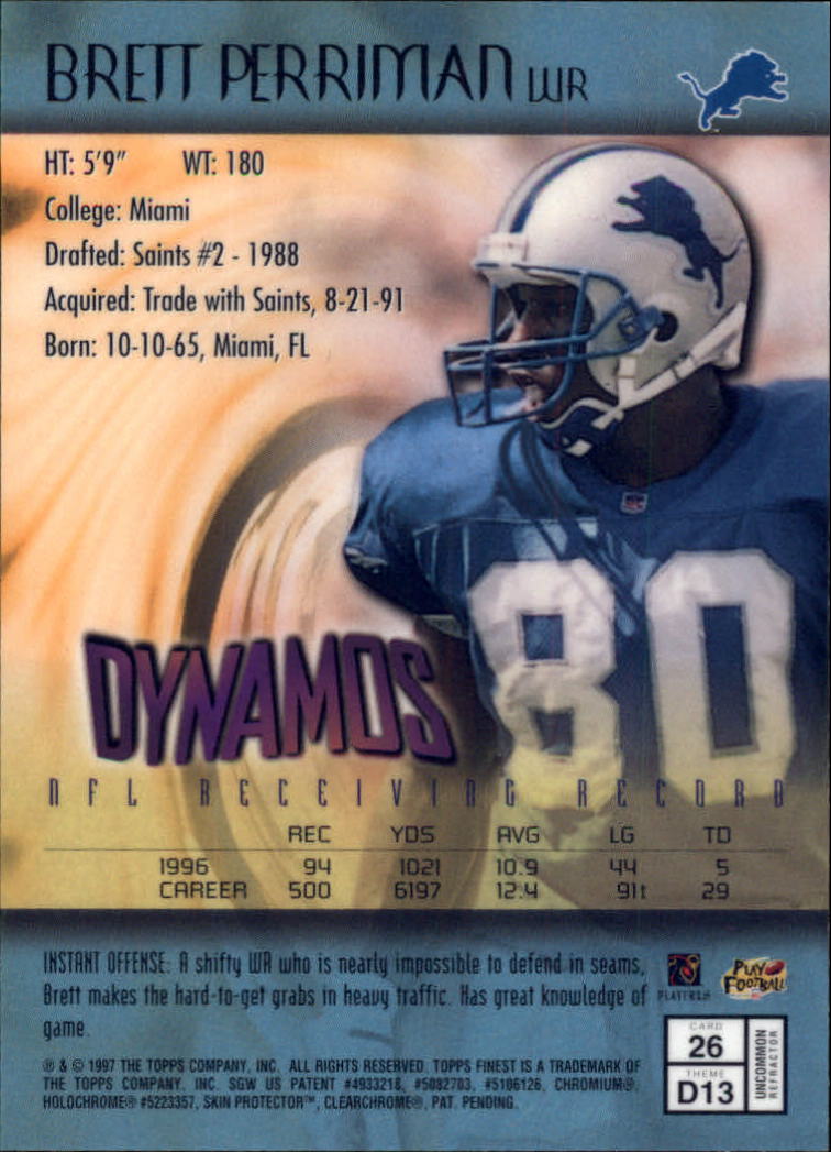 1997 Finest Football "Embossed and Refractors" Parallel Cards - Picture 15 of 51
