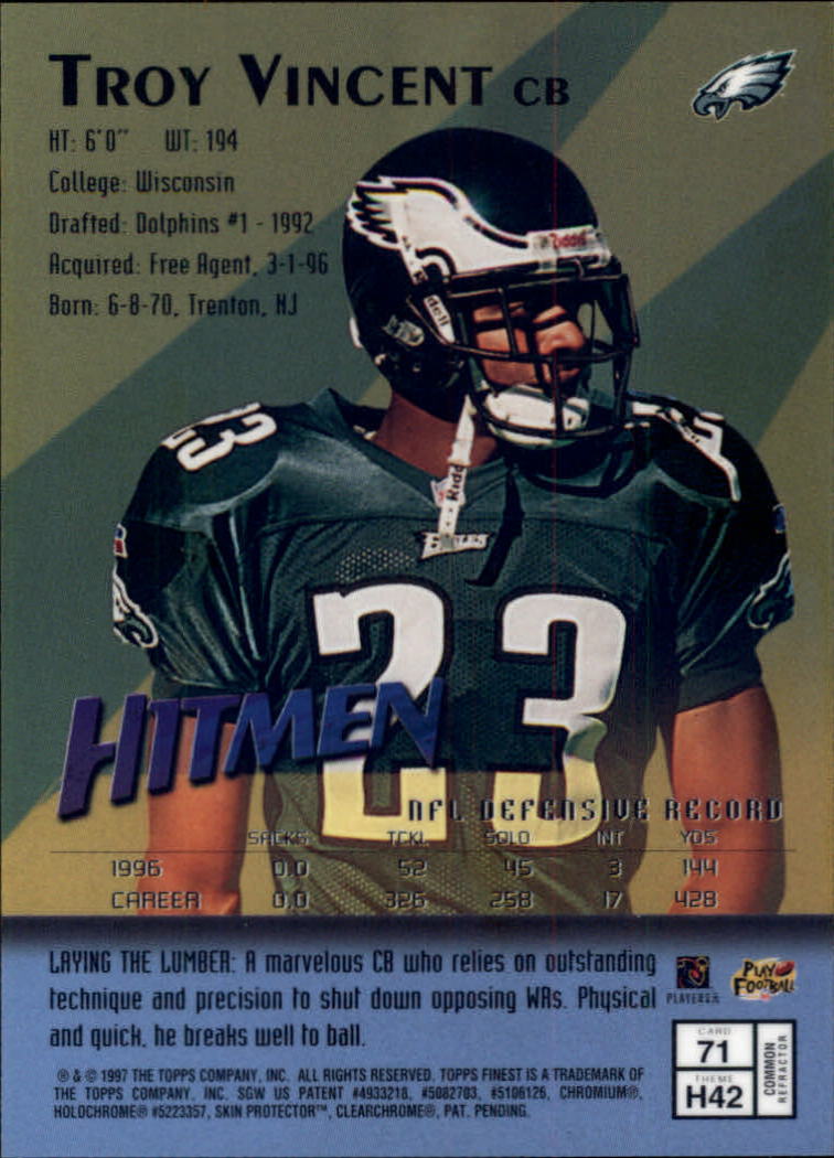 1997 Finest Football "Embossed and Refractors" Parallel Cards - Picture 21 of 51