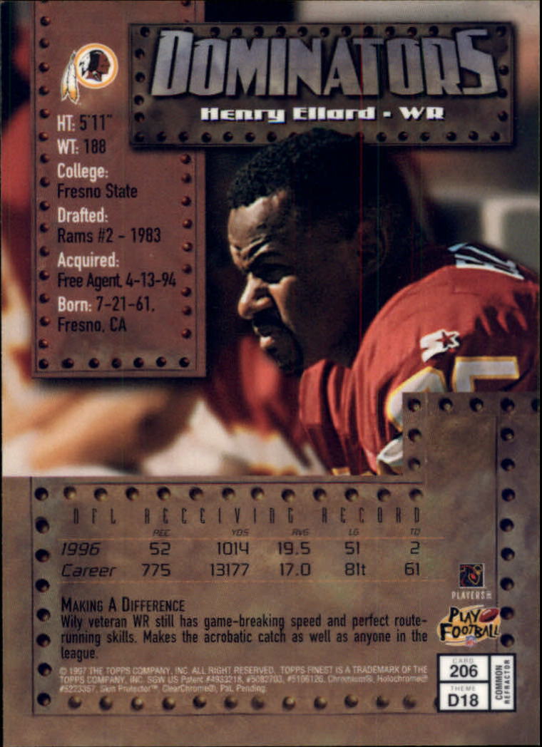 1997 Finest Football "Embossed and Refractors" Parallel Cards - Picture 35 of 51
