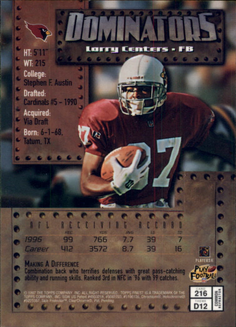 1997 Finest Football "Embossed and Refractors" Parallel Cards - Picture 37 of 51