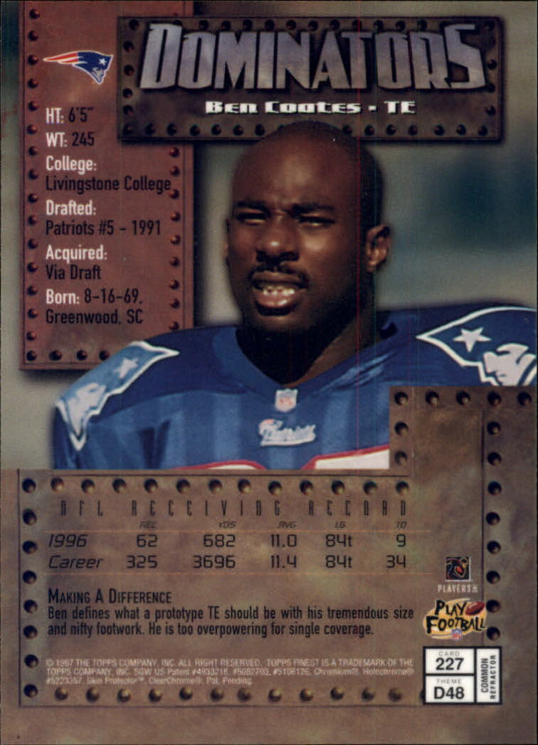 1997 Finest Football "Embossed and Refractors" Parallel Cards - Picture 39 of 51