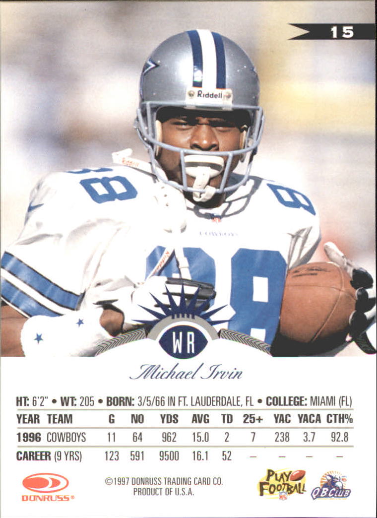 1997 Leaf Football "Fractal Matrix" Parallel Cards - Picture 3 of 17
