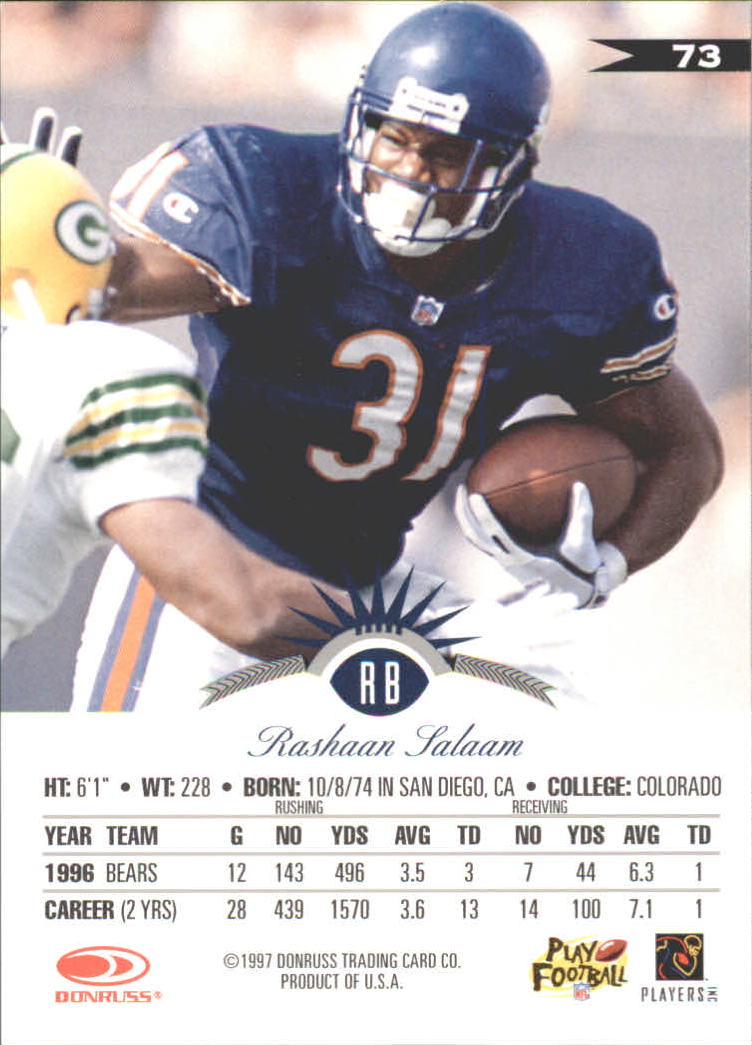 1997 Leaf Football "Fractal Matrix" Parallel Cards - Picture 5 of 17
