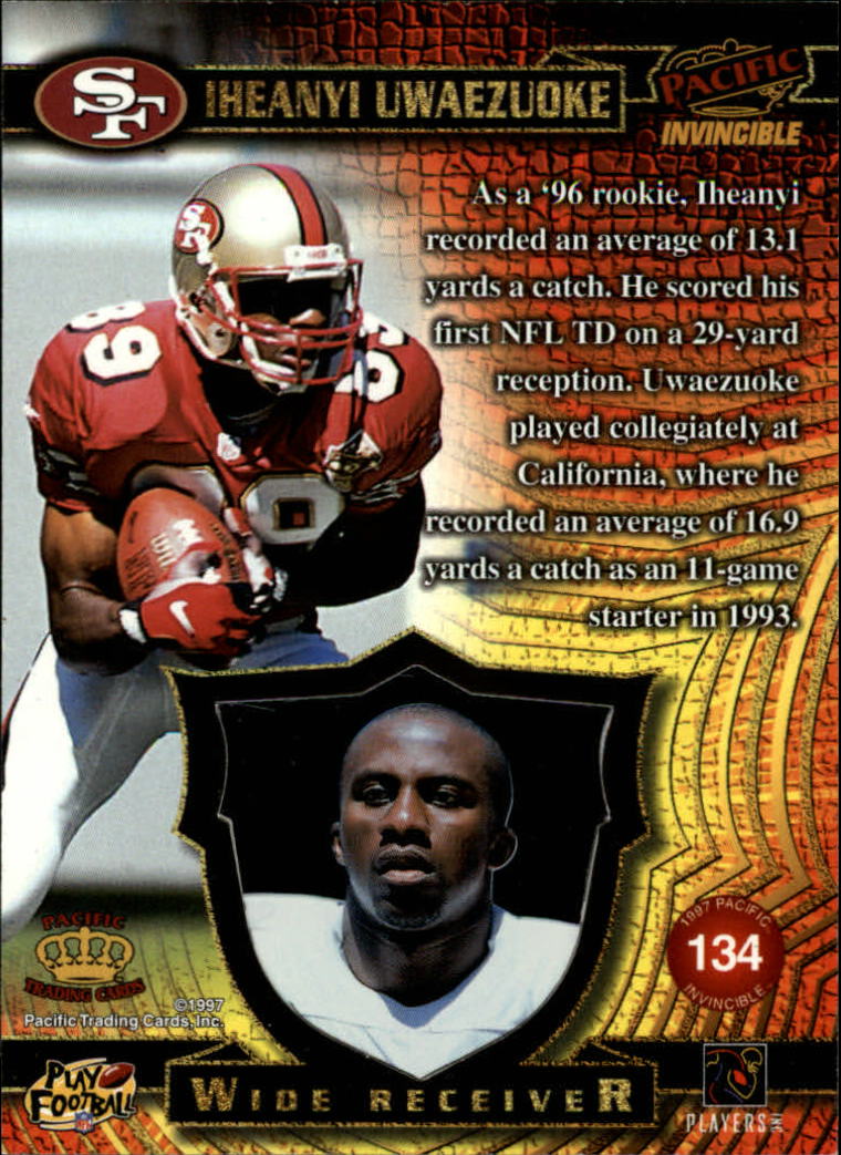 1997 Pacific Invincible Football Card Pick | eBay