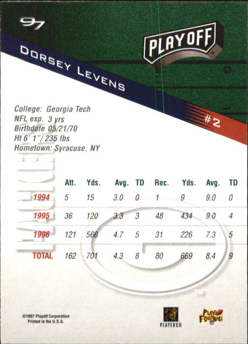 1997 Playoff Zone Football "Main Set" Cards #1 to #150 Rookies and Veterans - Picture 5 of 249