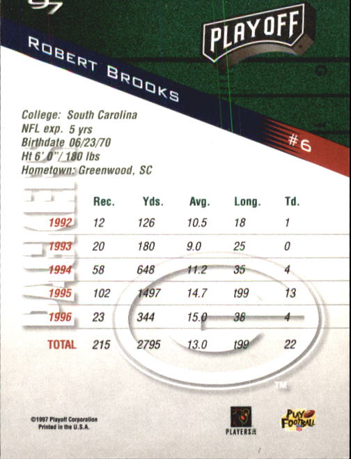 1997 Playoff Zone Football "Main Set" Cards #1 to #150 Rookies and Veterans - Picture 11 of 249