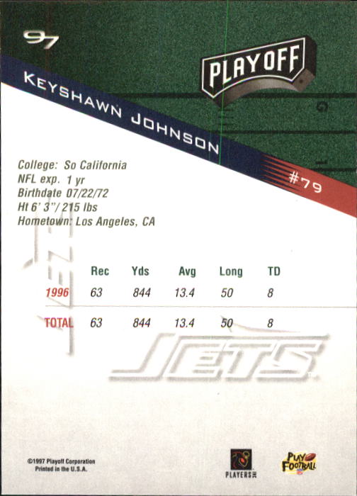 1997 Playoff Zone Football "Main Set" Cards #1 to #150 Rookies and Veterans - Picture 129 of 249