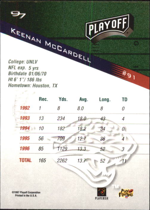 1997 Playoff Zone Football "Main Set" Cards #1 to #150 Rookies and Veterans - Picture 151 of 249