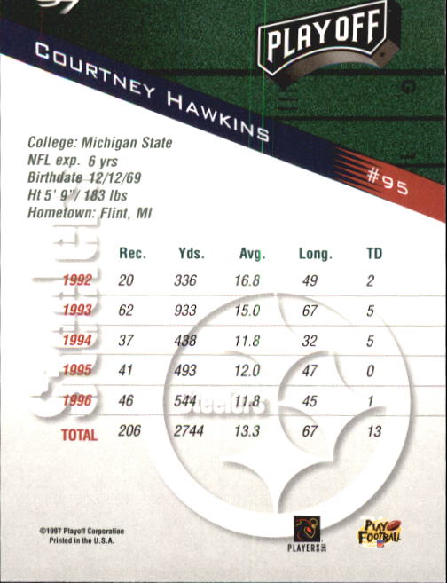 1997 Playoff Zone Football "Main Set" Cards #1 to #150 Rookies and Veterans - Picture 159 of 249