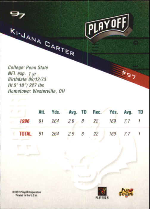 1997 Playoff Zone Football "Main Set" Cards #1 to #150 Rookies and Veterans - Picture 163 of 249