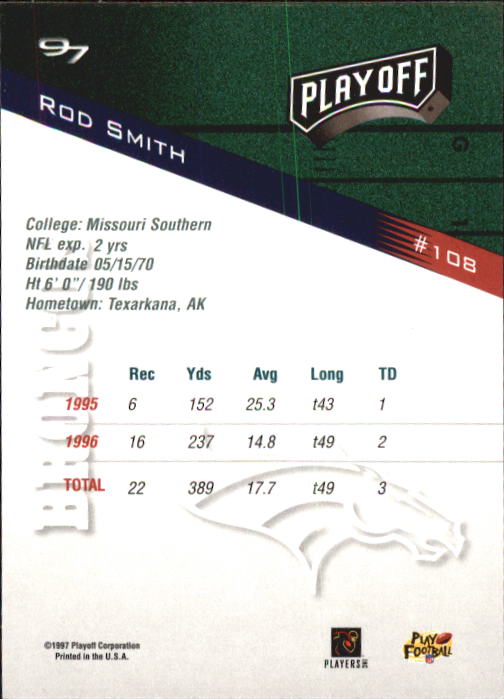 1997 Playoff Zone Football "Main Set" Cards #1 to #150 Rookies and Veterans - Picture 181 of 249