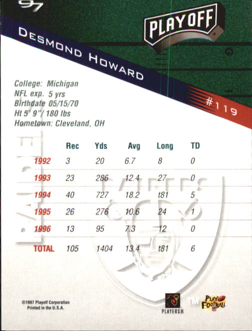 1997 Playoff Zone Football "Main Set" Cards #1 to #150 Rookies and Veterans - Picture 199 of 249