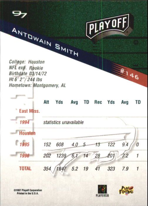 1997 Playoff Zone Football "Main Set" Cards #1 to #150 Rookies and Veterans - Picture 243 of 249