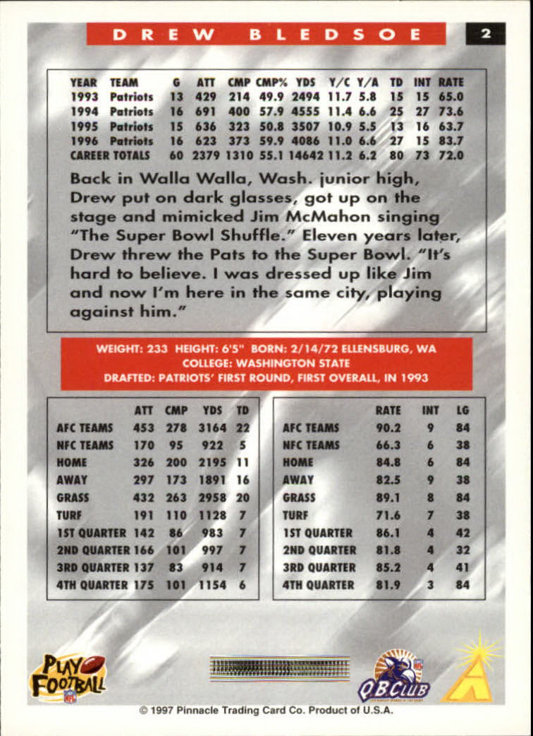 1997 Score Football "Main Set" Cards #1 to #200 Rookies and Veterans - Picture 5 of 311
