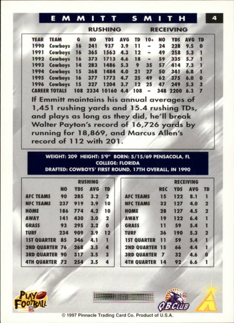 1997 Score Football "Main Set" Cards #1 to #200 Rookies and Veterans - Picture 9 of 311