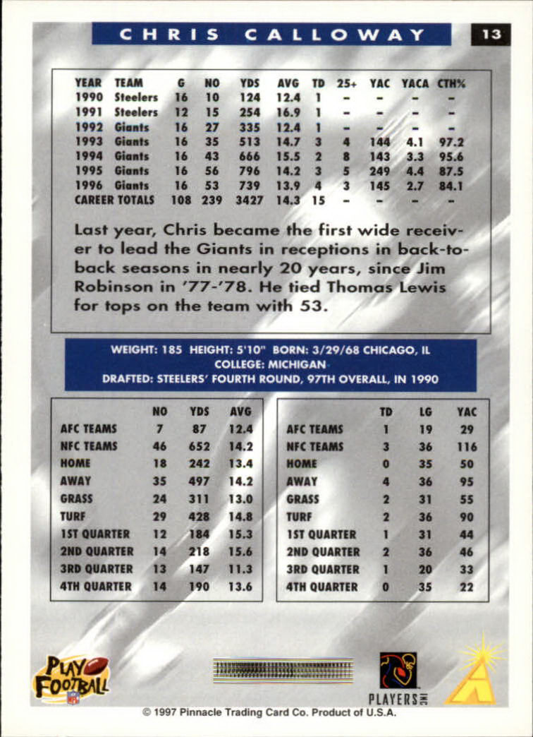 1997 Score Football "Main Set" Cards #1 to #200 Rookies and Veterans - Picture 27 of 311