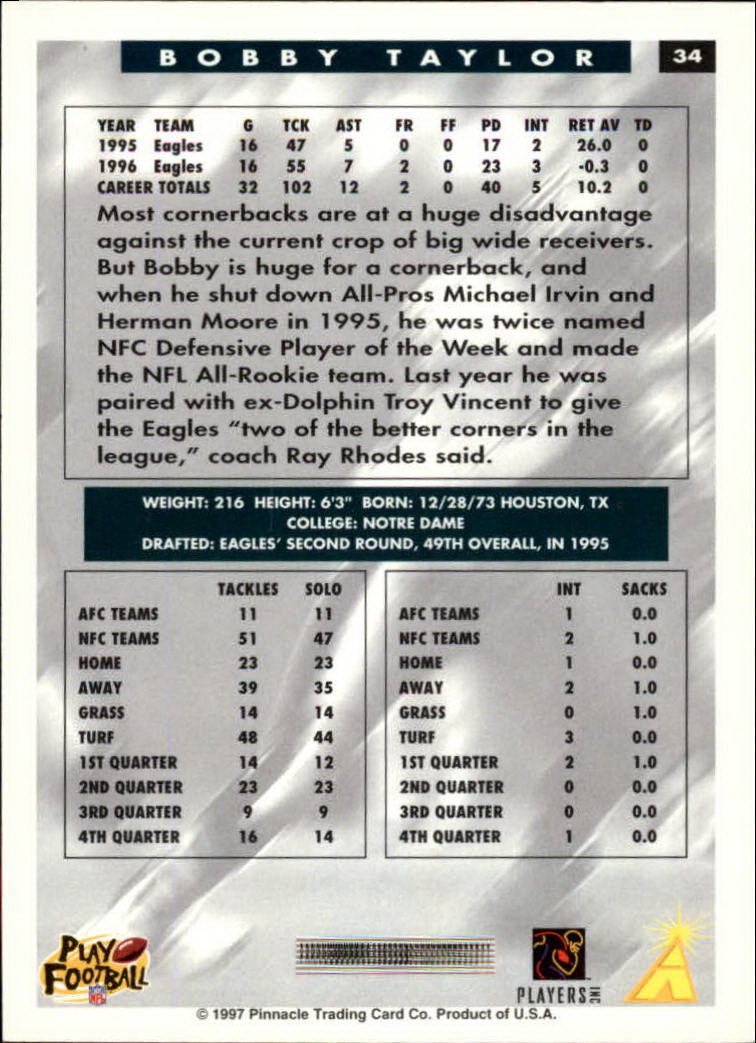 1997 Score Football "Main Set" Cards #1 to #200 Rookies and Veterans - Picture 61 of 311