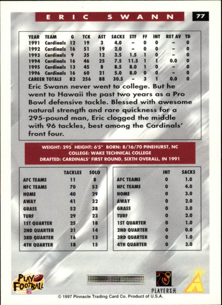 1997 Score Football "Main Set" Cards #1 to #200 Rookies and Veterans - Picture 145 of 311