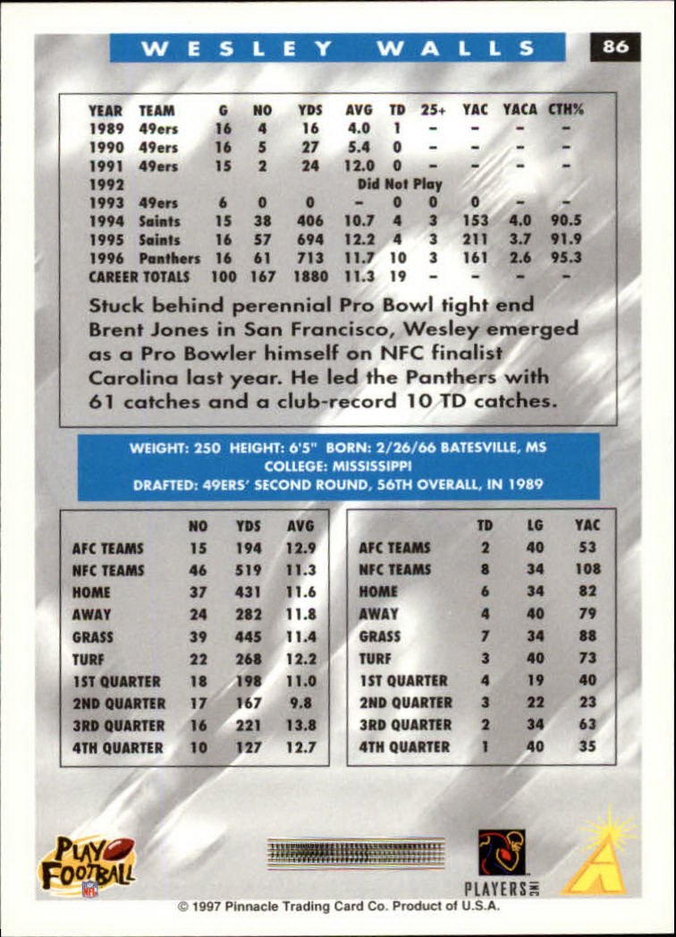 1997 Score Football "Main Set" Cards #1 to #200 Rookies and Veterans - Picture 163 of 311