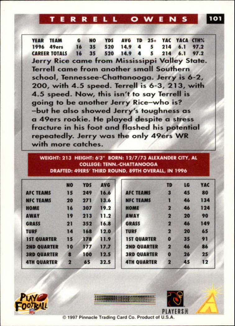 1997 Score Football "Main Set" Cards #1 to #200 Rookies and Veterans - Picture 185 of 311