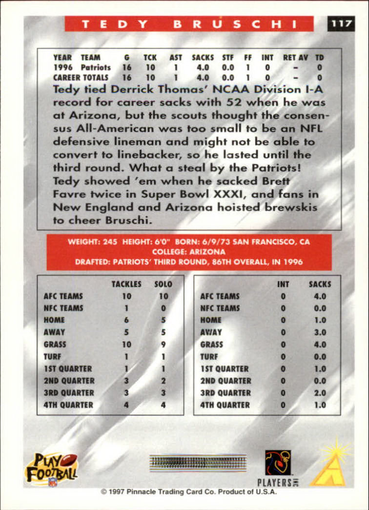 1997 Score Football "Main Set" Cards #1 to #200 Rookies and Veterans - Picture 201 of 311