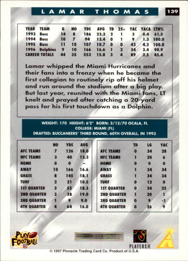 1997 Score Football "Main Set" Cards #1 to #200 Rookies and Veterans - Picture 237 of 311