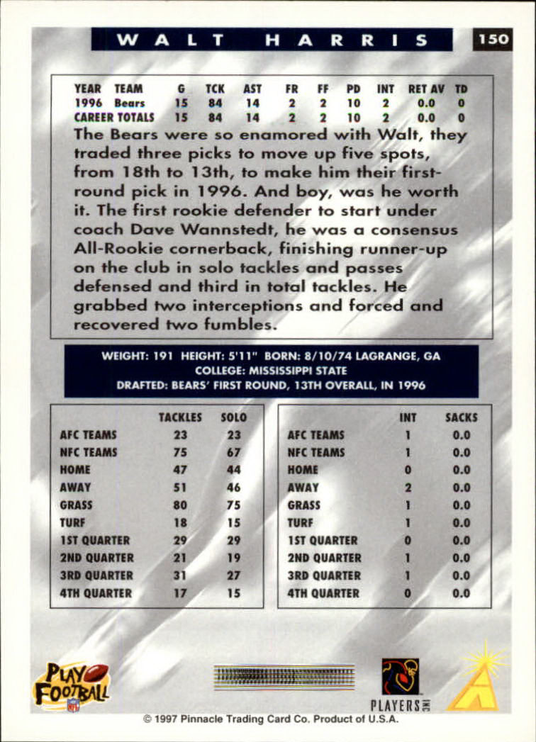 1997 Score Football "Main Set" Cards #1 to #200 Rookies and Veterans - Picture 245 of 311