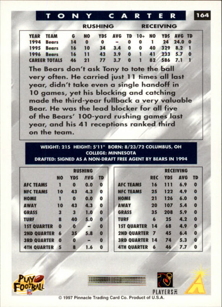 1997 Score Football "Main Set" Cards #1 to #200 Rookies and Veterans - Picture 267 of 311