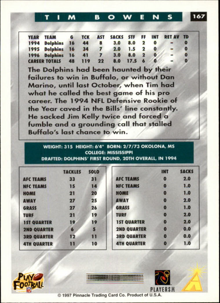 1997 Score Football "Main Set" Cards #1 to #200 Rookies and Veterans - Picture 273 of 311