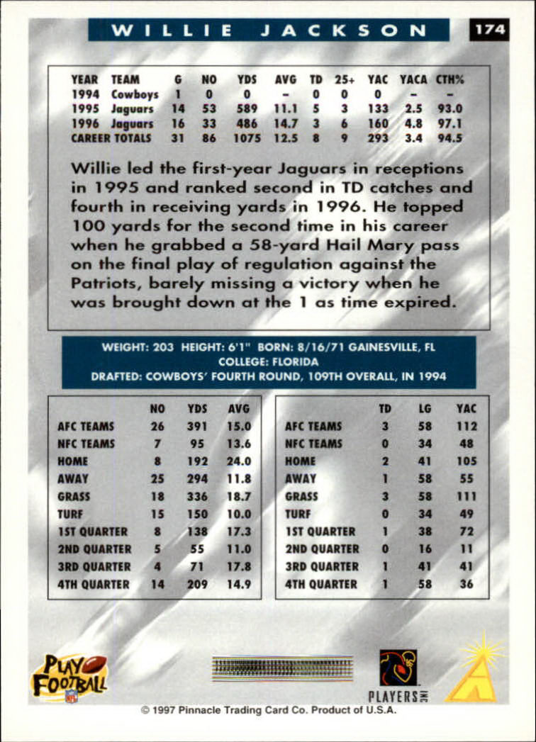 1997 Score Football "Main Set" Cards #1 to #200 Rookies and Veterans - Picture 283 of 311