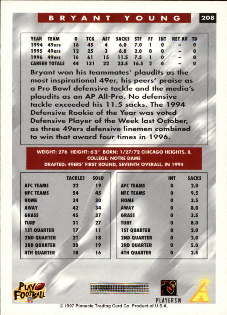 1997 Score Football "Main Set" Cards #201 to #330 Rookies and Veterans - Picture 15 of 249