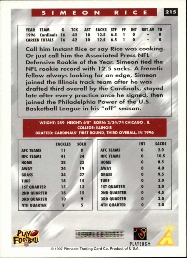 1997 Score Football "Main Set" Cards #201 to #330 Rookies and Veterans - Picture 29 of 249