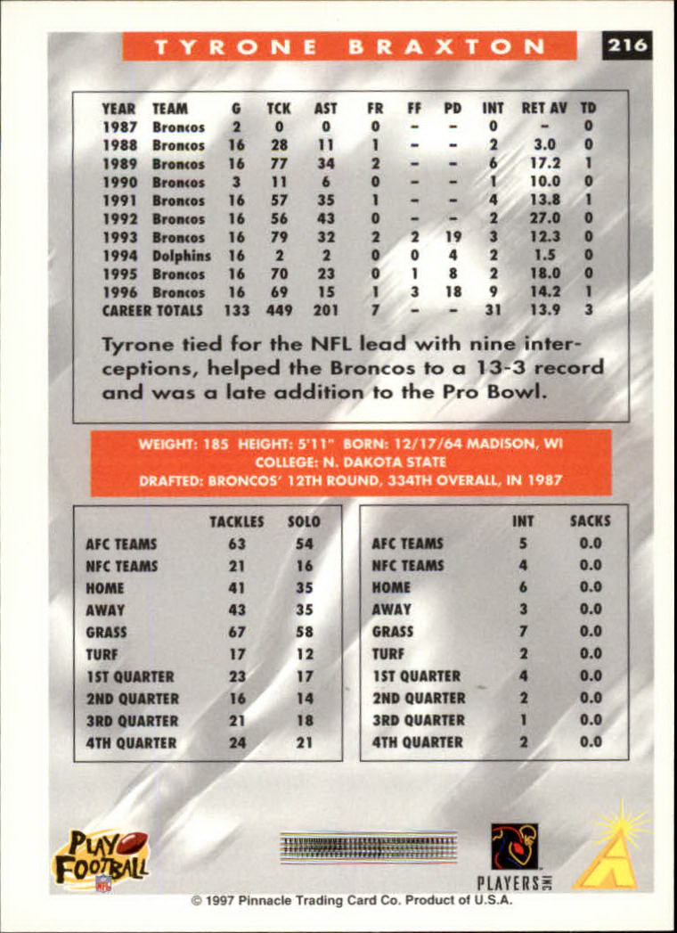 1997 Score Football "Main Set" Cards #201 to #330 Rookies and Veterans - Picture 31 of 249