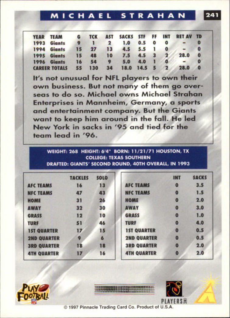1997 Score Football "Main Set" Cards #201 to #330 Rookies and Veterans - Picture 77 of 249