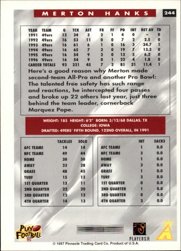 1997 Score Football "Main Set" Cards #201 to #330 Rookies and Veterans - Picture 81 of 249