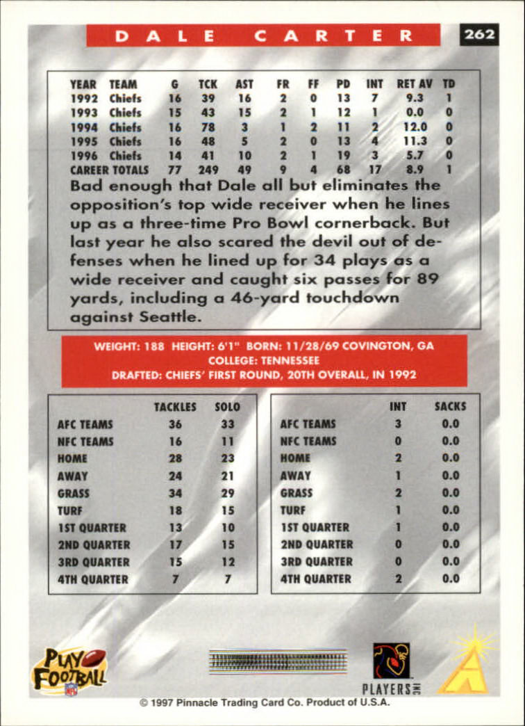 1997 Score Football "Main Set" Cards #201 to #330 Rookies and Veterans - Picture 117 of 249